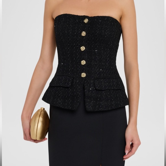 NWT GENERATION LOVE QUINN TWEED VESTIER - Picture 1 of 3